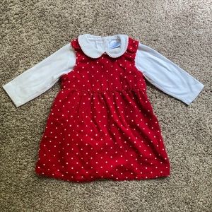 H&M Red & White Polka Dot Jumper Outfit